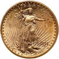 1911-D $20 St. Gaudens