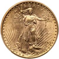 1920 $20 St. Gaudens