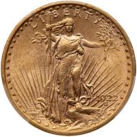 1922 $20 St. Gaudens