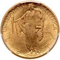 1926 Sesquicentennial Gold $2.50