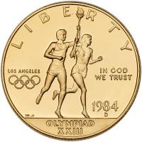 1984-D. $10.00 gold Los Angeles Olympic Proof