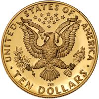 1984-D. $10.00 gold Los Angeles Olympic Proof - 2