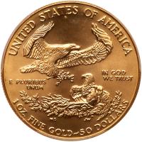 1986 $50 1 oz American Gold Eagle - 2