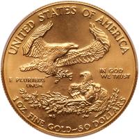 1986 $50 1 oz American Gold Eagle - 2