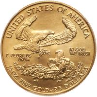 1986 $25 Â½ oz Gold Eagle - 2