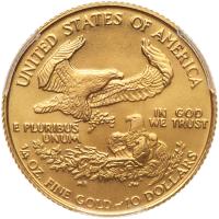 1988 $10 Â¼ oz Gold Eagle - 2