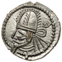 Parthian Kingdom. Artabanos VI. Silver Drachm (3.6 g), ca. AD 212-224/7