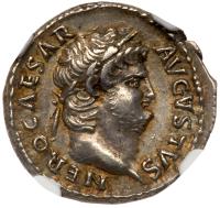 Nero. Silver Denarius (3.60 g), AD 54-68