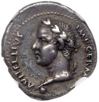 Vitellius, 69-69 AD. Silver Denarius (3.59g)