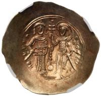 Manuel I Comnenus. Electrum Aspron Trachy (3.90 g), 1143-1180 - 2