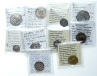 10-piece lot of Greek and Roman Coins