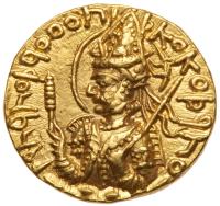 Kushan Empire. Huvishka. Gold Dinar (7.96 g), ca. AD 155-ca. 187