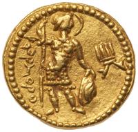 Kushan Empire. Huvishka. Gold Dinar (7.96 g), ca. AD 155-ca. 187 - 2