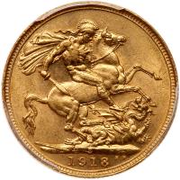 Australia. Sovereign, 1918-S - 2