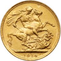 WITHDRAWN - Great Britain. Sovereign, 1914 - 2