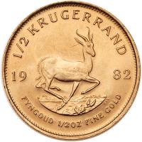 South Africa. Â½ Krugerrand, 1982 - 2