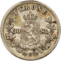 Norway. Krone, 1875 - 2