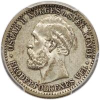 Norway. 50 Ore, 1877