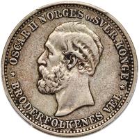 Norway. 2 Kroner, 1878