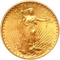 1910 $20 St. Gaudens