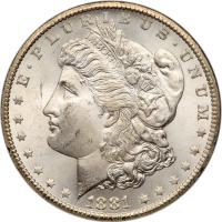 1881-CC Morgan $1 NGC MS64