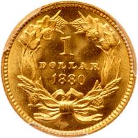 1880 $1 Gold Indian - 2