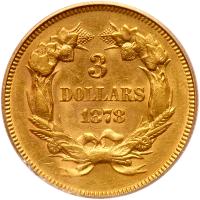 1878 $3 Gold - 2