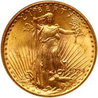 1924 $20 St. Gaudens NGC MS64