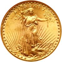 1927 $20 St. Gaudens NGC MS64