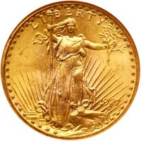 1927 $20 St. Gaudens NGC MS64