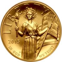 2015-W. $100.00 Liberty Gold .9999 Fine High Relief