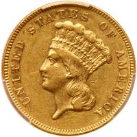 1885 $3 Gold