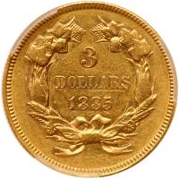 1885 $3 Gold - 2