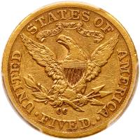 1893-CC $5 Liberty - 2