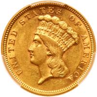 1854 $3 Gold