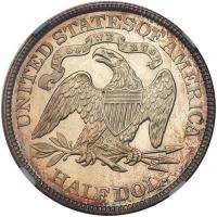 1891 Liberty Seated 50C NGC Proof 66 - 2