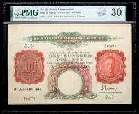 Malaya / British Administration. 100 Dollars, 1942 (ND 1945)