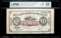 British North Borneo / British Administration. 10 Dollars, 1927