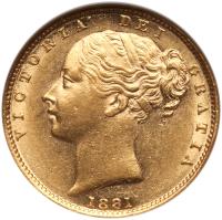 Australia. Sovereign, 1881-S