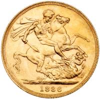 Australia. Sovereign, 1886-M - 2