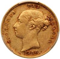 Australia. Half Sovereign, 1886-M