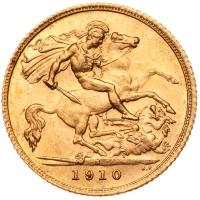 Australia. Half Sovereign, 1910-S - 2