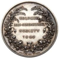 Ceylon. Colombo Agri-Horticultural Society, Silver Medal, 1899 - 2