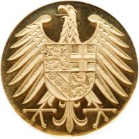 Germany. Aureus Magnus Fantasy Gold Medallic 10 Ducats, 1957