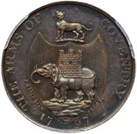 Great Britain. Warwickshire Silver Halfpenny, 1797 - 2