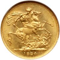 Great Britain. Sovereign, 1824 - 2