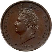 Great Britain. Proof Bronze Penny, 1826