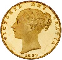 Great Britain. Proof Sovereign, 1839