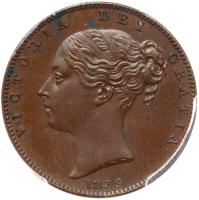 Great Britain. Bronzed Proof Farthing, 1839