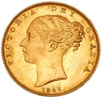 Great Britain. Sovereign, 1846